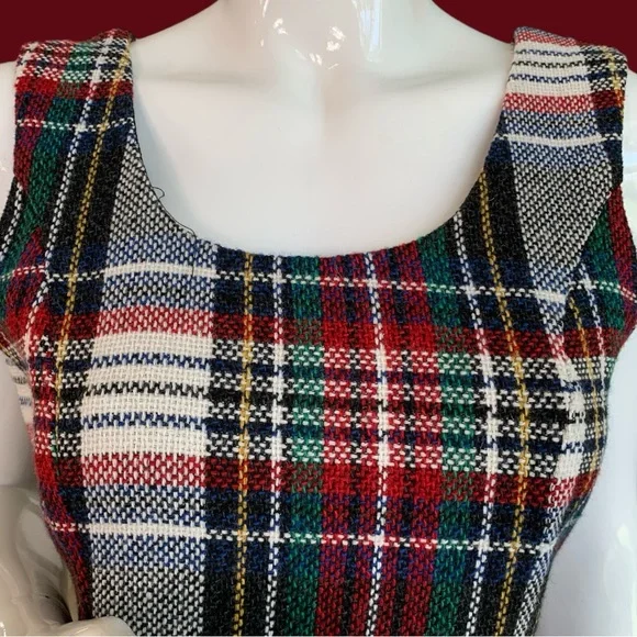 ZARA TRF COLLECTION SLEEVELESS PLAID DRESS. WOMEN’S SIZE LARGE NEW WITH TAG - Picture 5 of 9